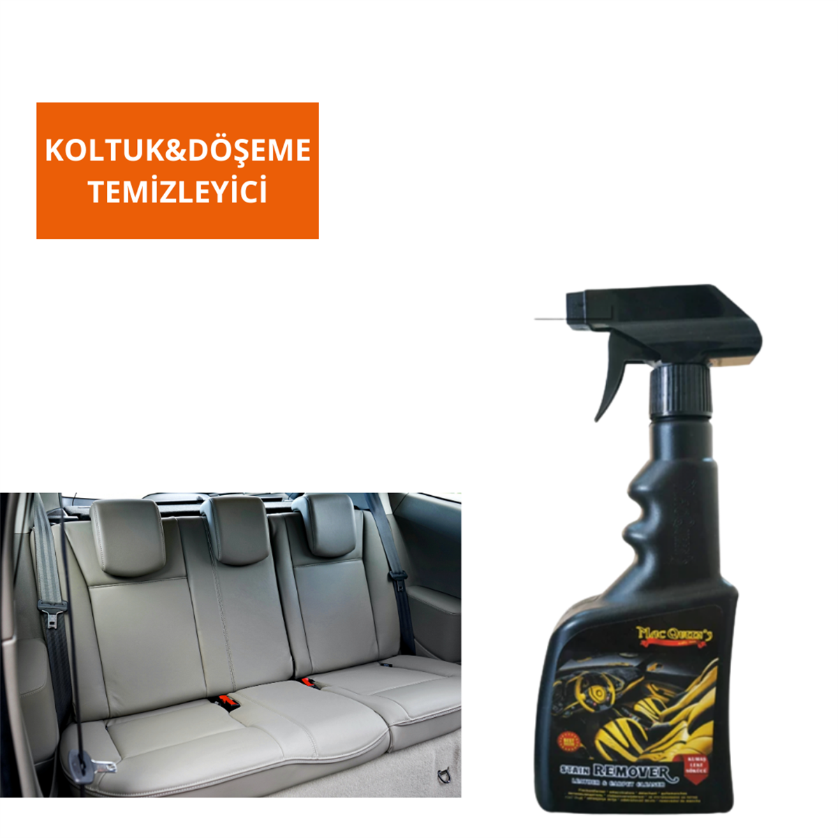 KOLTUK VE DÖŞEME TEMİZLEYİCİ 500 ML MAC QUEENS KOD:MC02