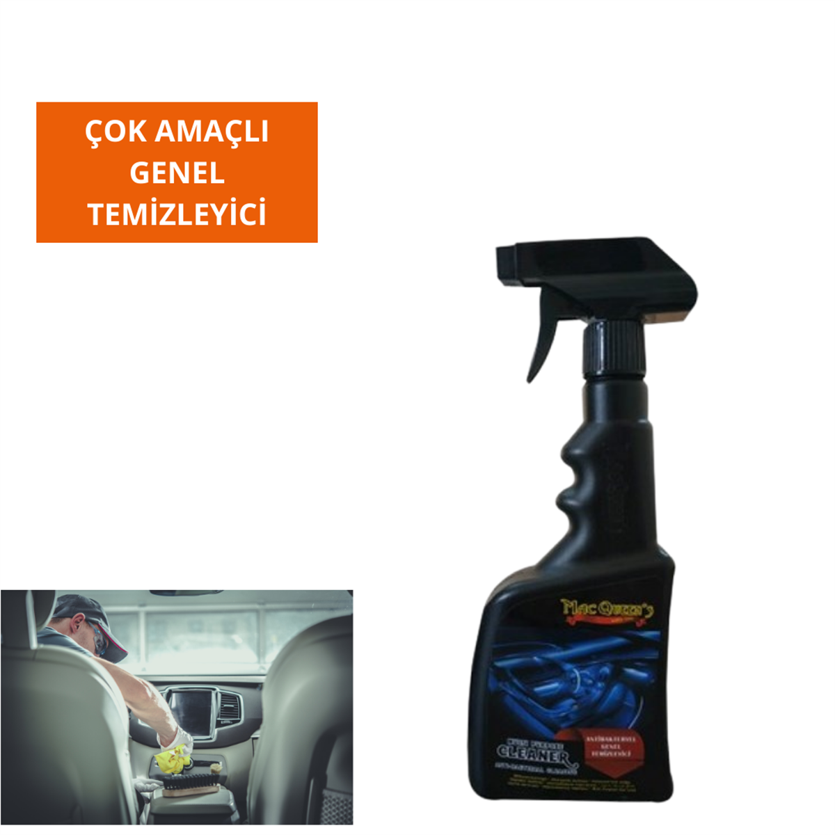 ÇOK AMAÇLI GENEL TEMİZLEYİCİ 500 ML MAC QUEENS KOD:MC07