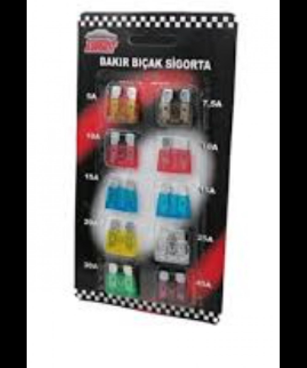 BIÇAK SİGORTA 10 LU SET KOD:4611701