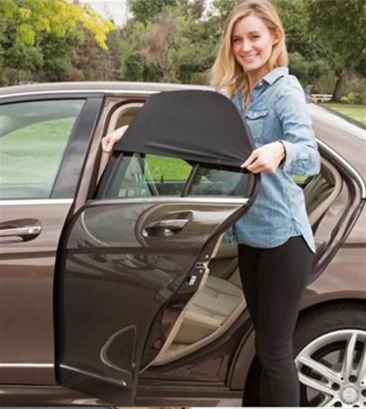 OTO YAN CAM PERDESİ GÜNEŞLİK LASTİKLİ TEKLİ AUTOMİX KOD:44817