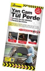 OTO YAN CAM PERDESİ GÜNEŞLİK LASTİKLİ TEKLİ AUTOMİX KOD:44817