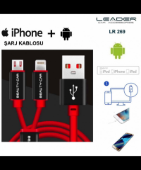 ŞARJ KABLOSU IPHONE UYUMLU KOD:LR269