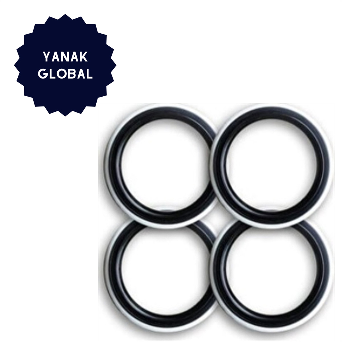 YANAK GLOBAL 16 JANT SİYAH -BEYAZ KOD:GLOBAL16B