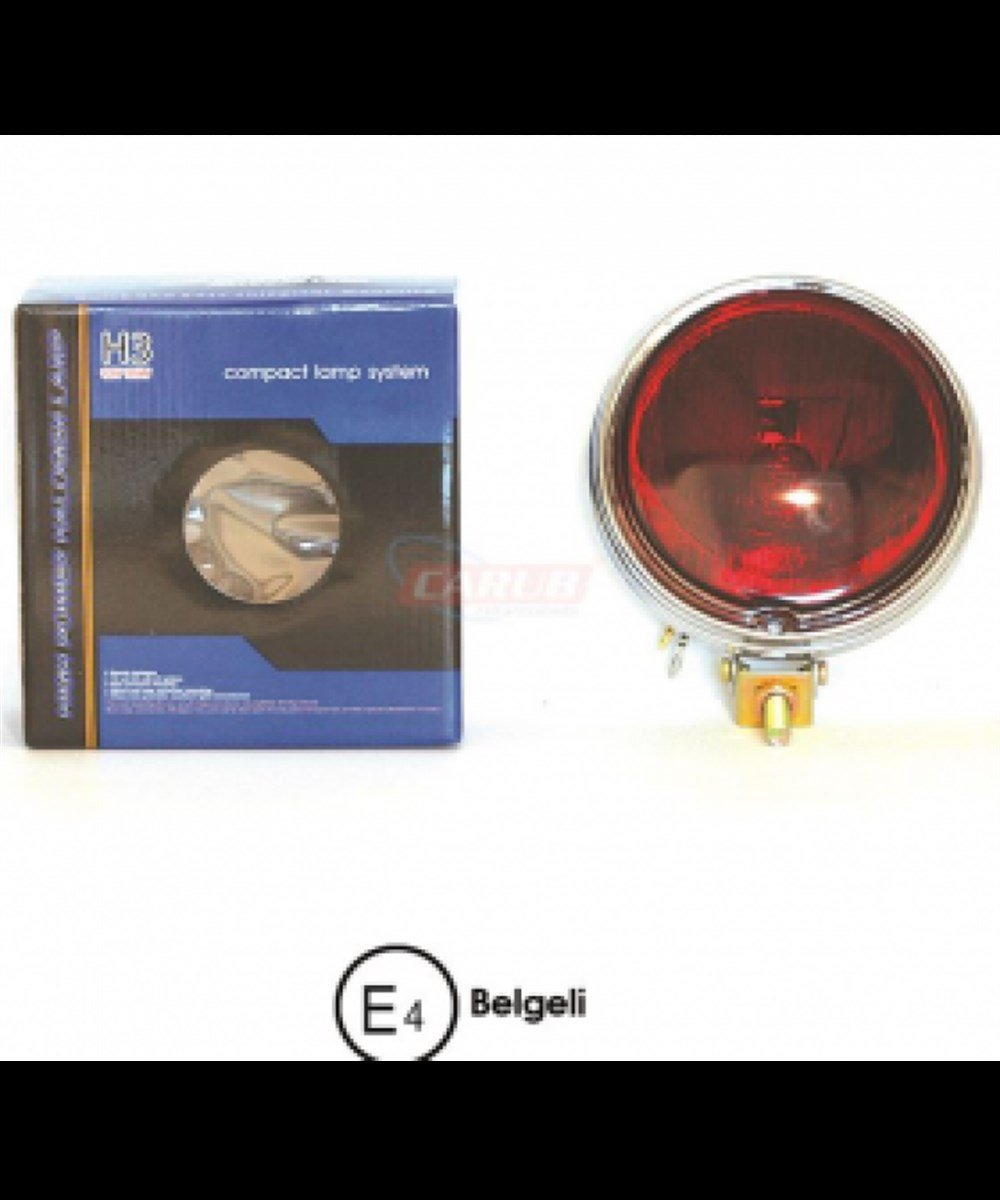 SİS LAMBASI KROM OBEN YUVARLAK 17CM EMARK BELGELİ KIRMIZI KOD:3006901