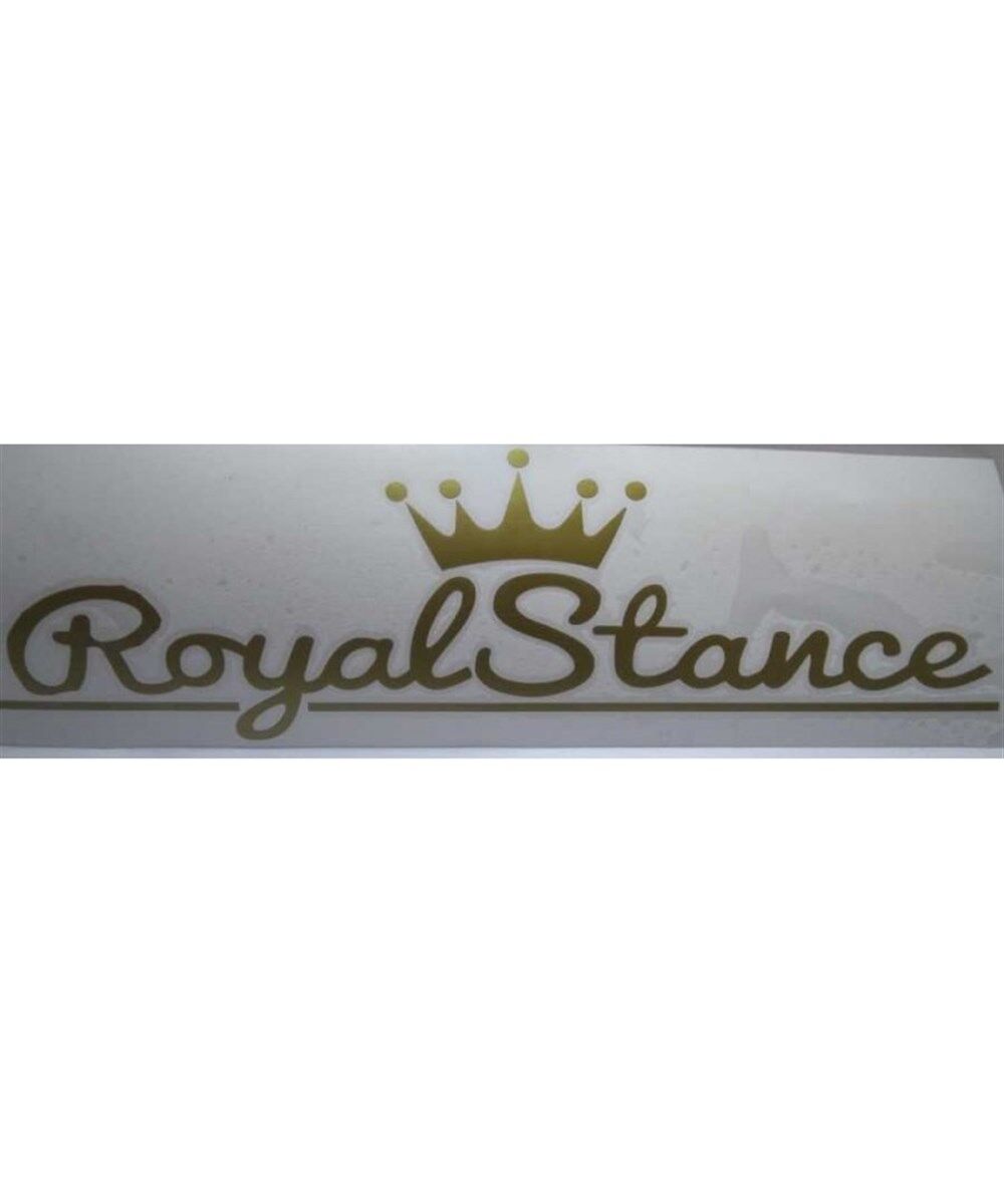 ROYAL STANCE ÇIKARTMA SARI YALDIZLI 3X 9.5CM KOD:C007