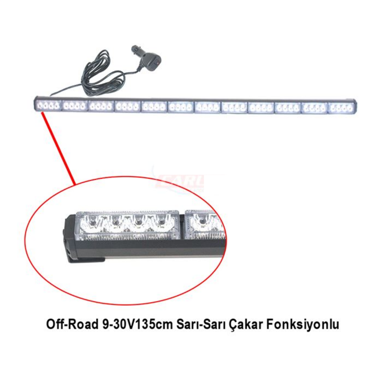 OFF ROAD PROJEKTÖR 9-30V 135CM SARI ÇAKAR FONKSİYONLU KOD:4203279