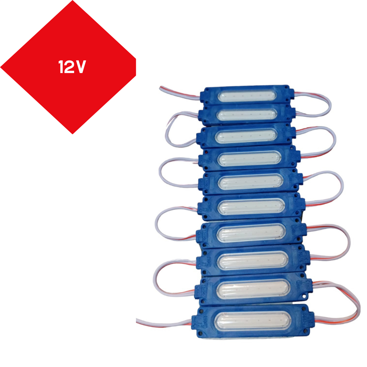 PARMAK LED 12V MAVİ KOD:0409971