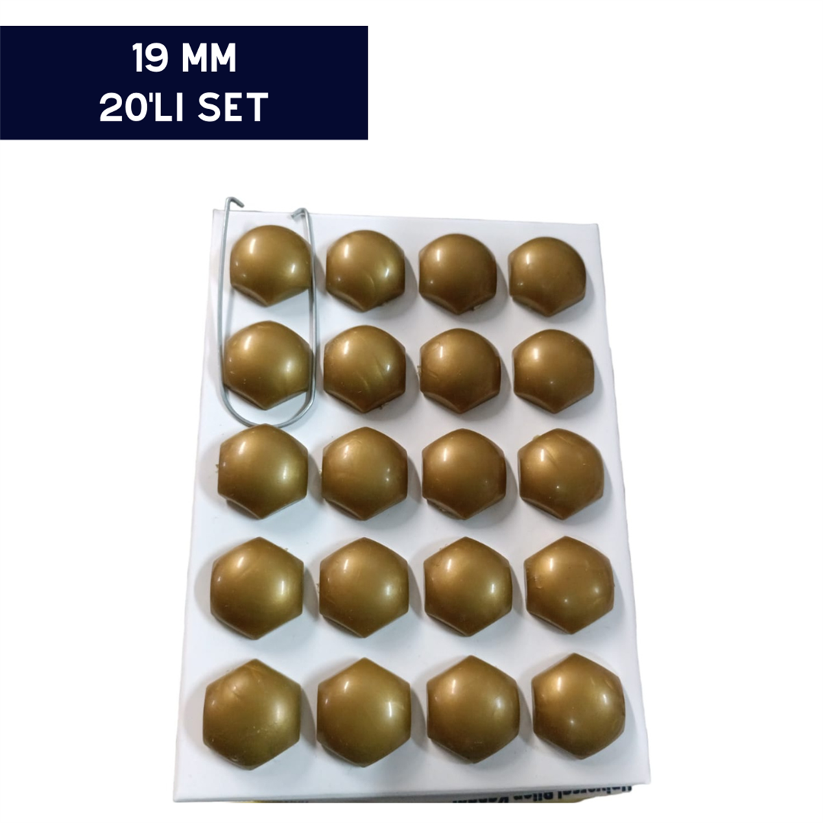 BİJON KAPAĞI RENKLİ KAHVE 19MM 20'Lİ SET KOD:007016