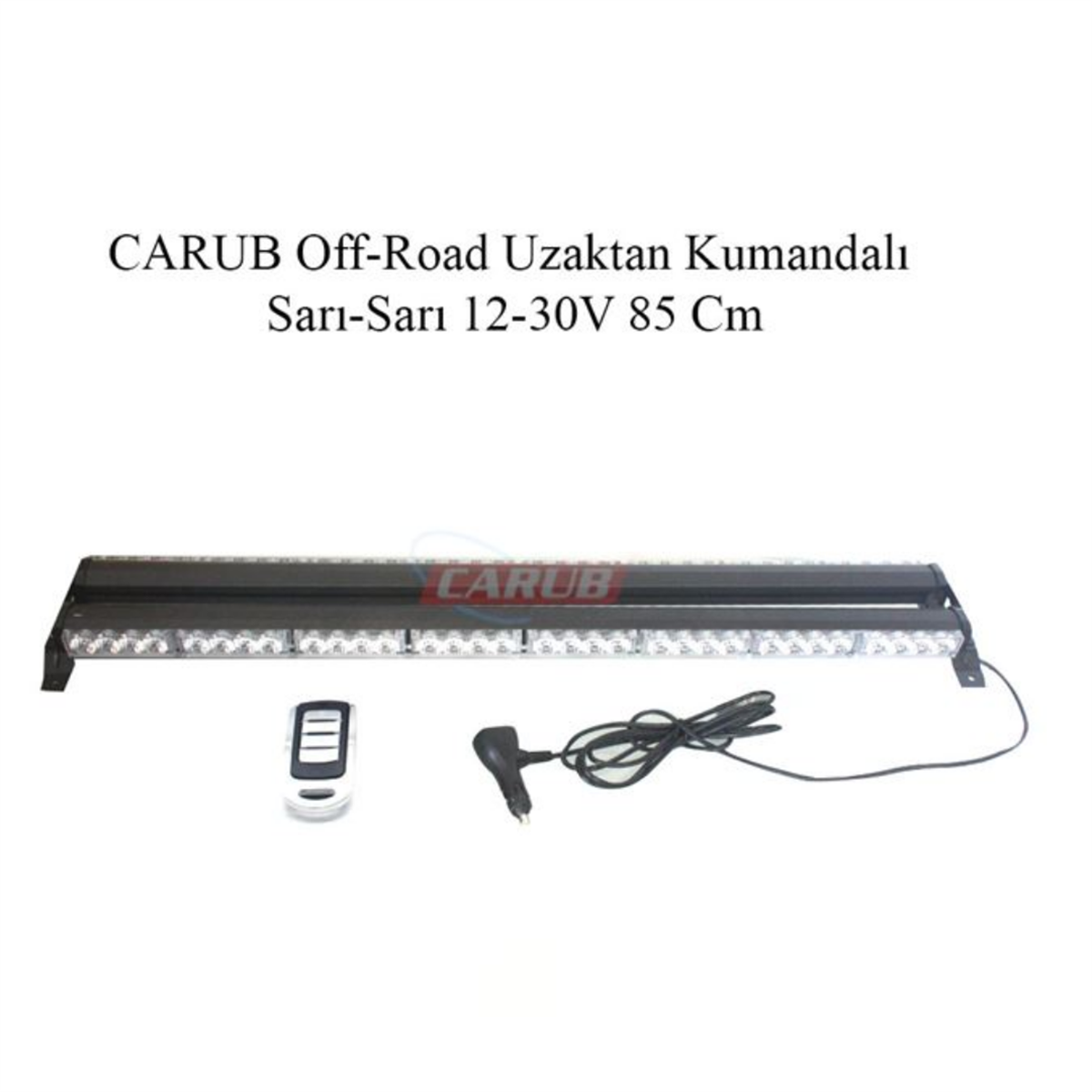 OFF ROAD PROJEKTÖR 12-30V UZAKTAN KUMANDALI 85CM SARI KOD:4203290