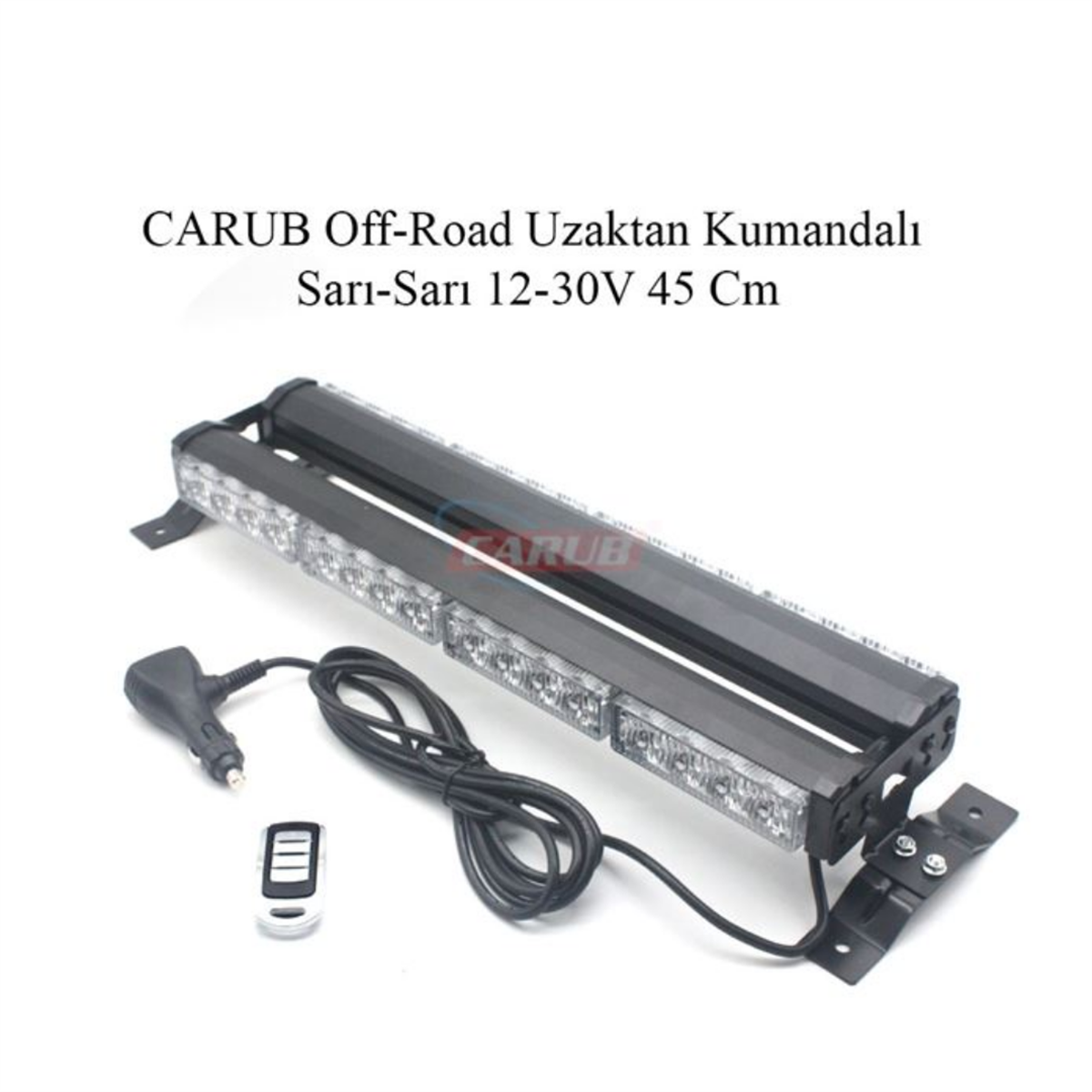OFF ROAD PROJEKTÖR 12-30V UZAKTAN KUMANDALI 45CM SARI KOD:4203291