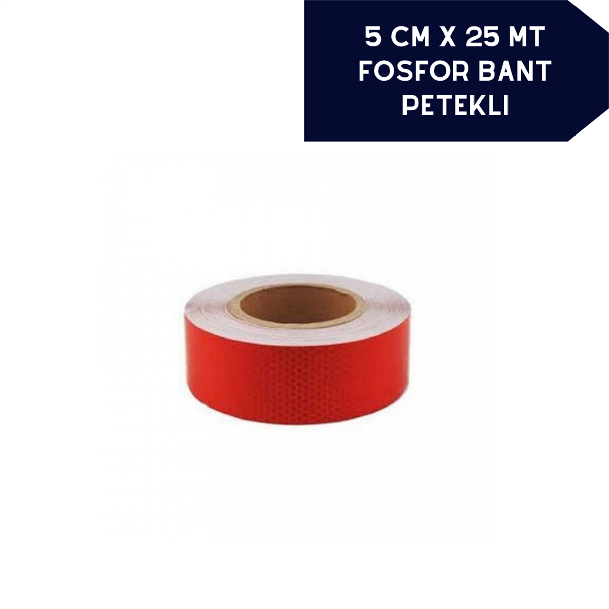 FOSFOR BANT PETEKLİ 5CMX25M KIRMIZI KOD:2407502