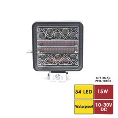 OFF ROAD PROJEKTÖR 10-30V 34 LED KOD:3010603