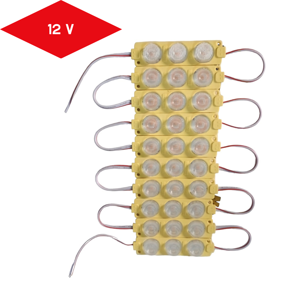 PARMAK LED 12V LAMBA GÜNIŞIĞI MERCEKLİ CAMLI KOD:0409927