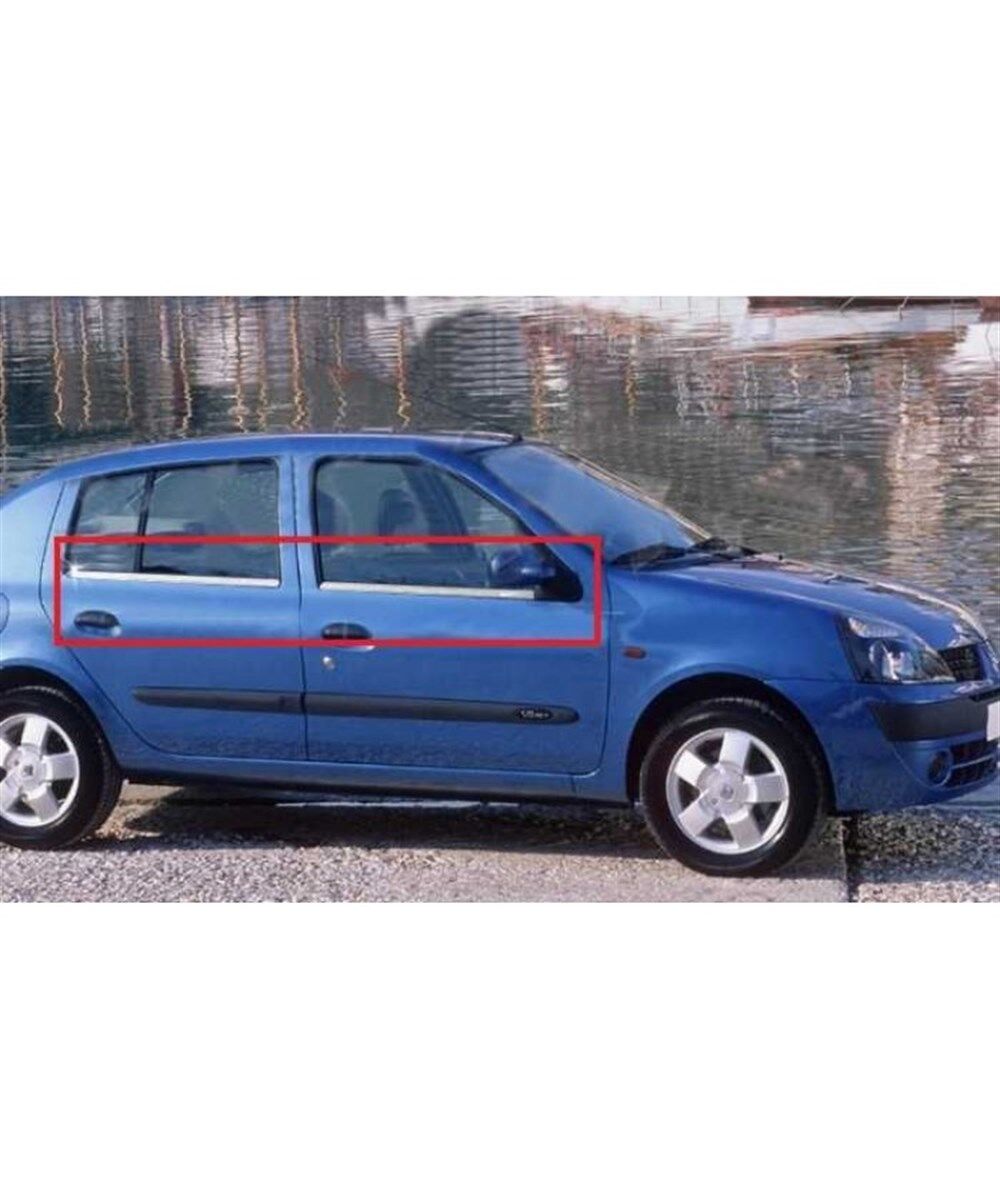 CAM ÇITASI KROMU RENAULT CLİO-2 4 PARÇA KOD:K00208