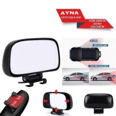 SÜRÜCÜ EĞİTMEN AYNASI 13X7X4CM SİYAH DİKDÖRTGEN KOD:0225004