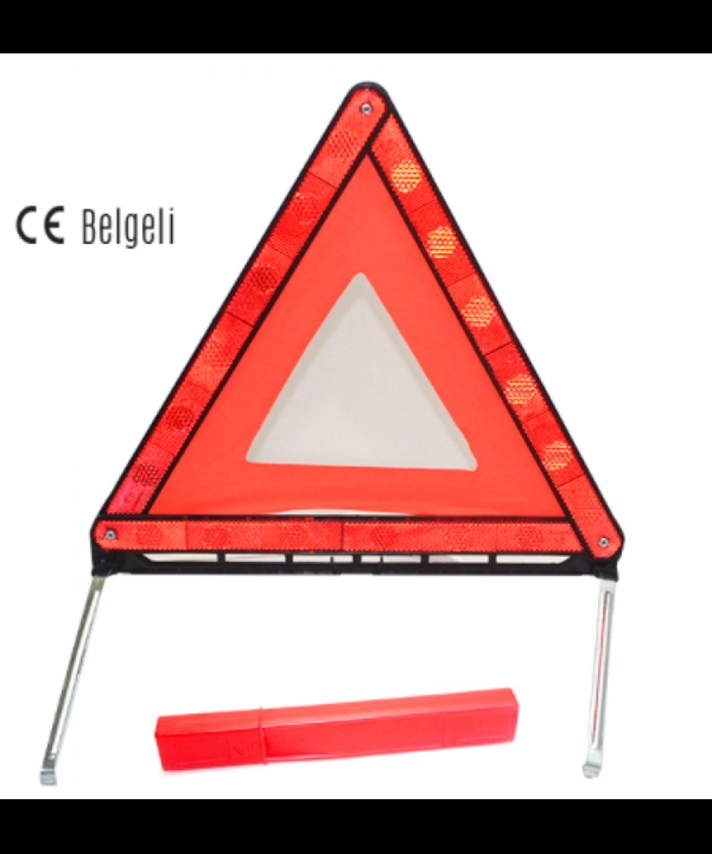 REFLEKTÖR ÜÇGEN FOSFORLU DEMİR AYAKLI KUTULU KOD:5305001