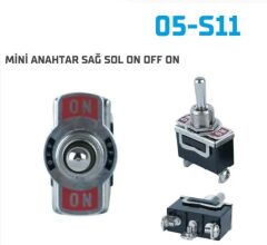 MİNİ ANAHTAR SAĞ SOL ON OFF ON 05-S11