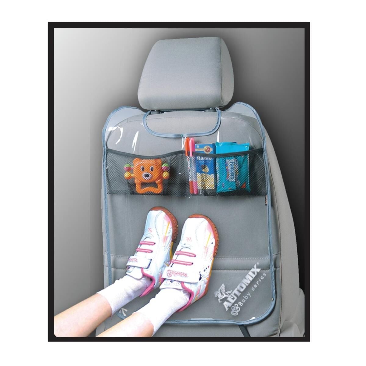 KOLTUK ARKASI ORGANİZER KORUYUCU CEPLİ ŞEFFAF KOD:11955