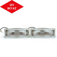 Sİ̇S LAMBASİ 12V 13X4 CM BEYAZ EMARK BELGELİ DİKDÖRTGEN KOD:3009527