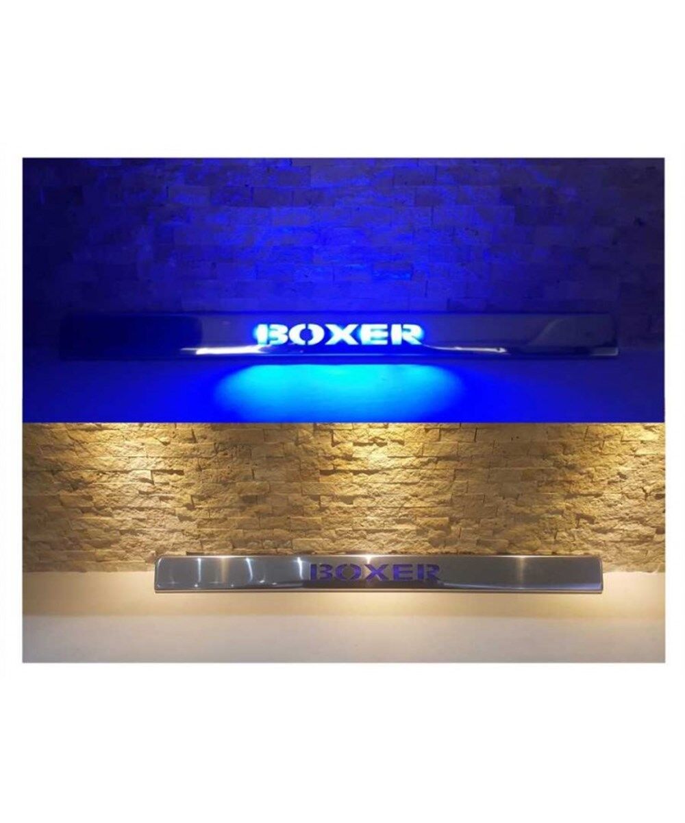 BAGAJ ÇITASI KROM PEUGEOT BOXER IŞIKLI MAVİ 1 PARÇA KOD:K00224