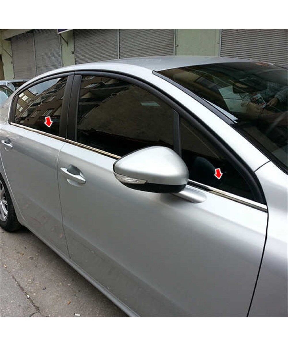 CAM ÇITASI KROMU PEUGEOT 508 4 PARÇA KOD:K00211