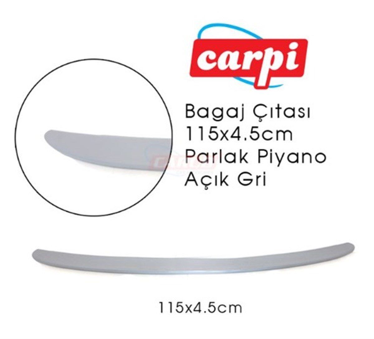 BAGAJ ÇITASI 115X4,5CM PARLAK AÇIK GRİ KOD:2790156