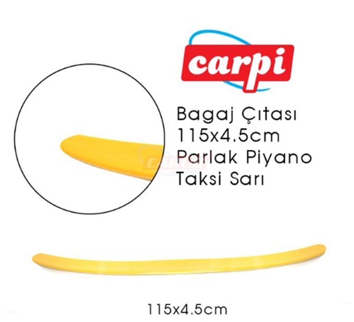 BAGAJ ÇITASI 115X4,5CM PARLAK TAKSİ SARI KOD:2790158