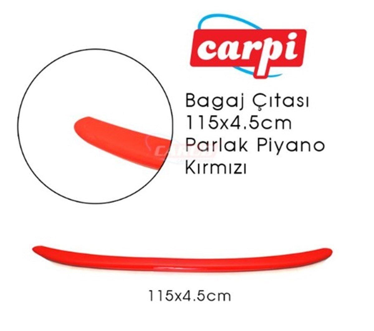 BAGAJ ÇITASI 115X4,5CM PARLAK KIRMIZI KOD:2790160