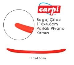 BAGAJ ÇITASI 115X4,5CM PARLAK KIRMIZI KOD:2790160