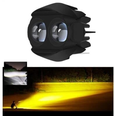 LAMBA MOTOR ÇİFT LENS BEYAZ/SARI DÜZ YANAR Y2-05