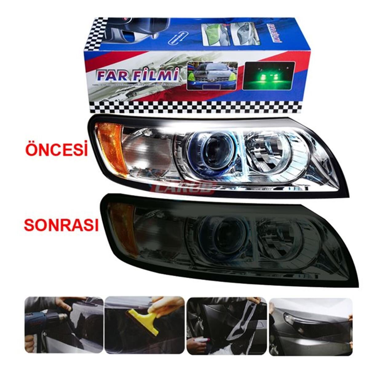 FAR FİLMİ 30CMX10MT MAT SİYAH KOD:1190447