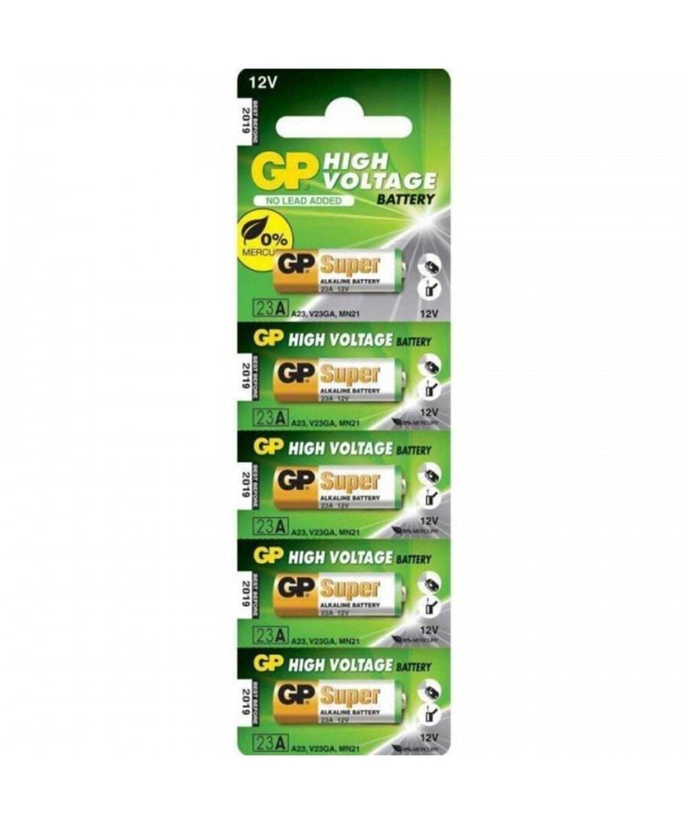 PİL ORJİNAL GP 12V 23A MODELİ ALKALİN (5ADET) KOD:23A