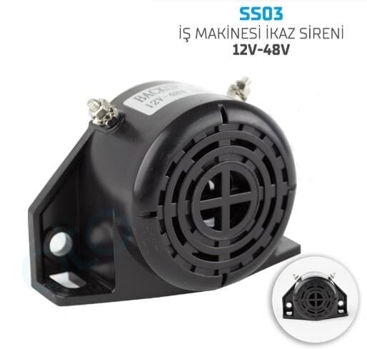 GERİ VİTES SİRENİ 12V-48V FORKLİFT TİPİ KOD:SS03