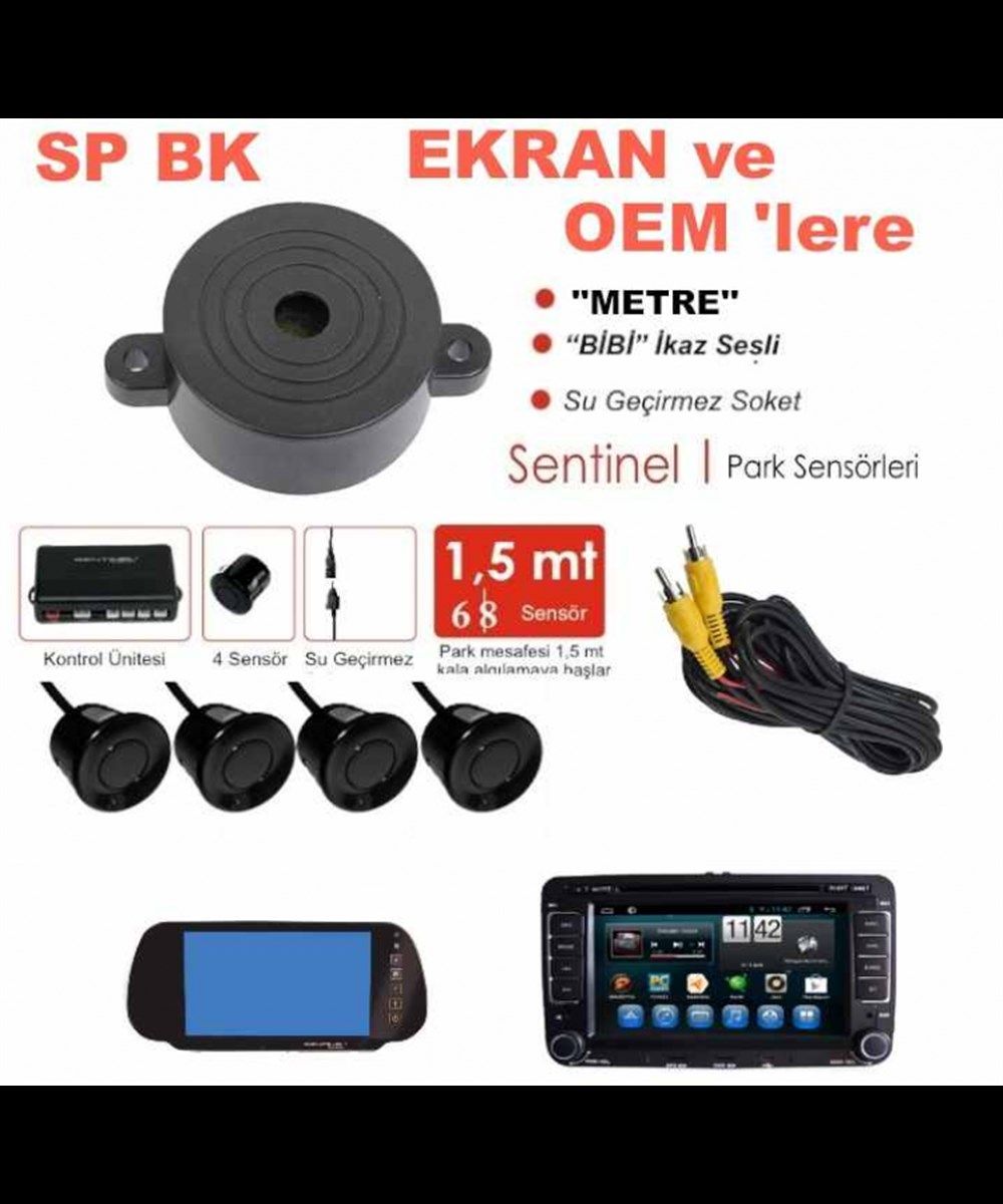 PARK SENSÖRÜ MULTİMEDYA UYUMLU BUZZERLİ KOD:SPBKS