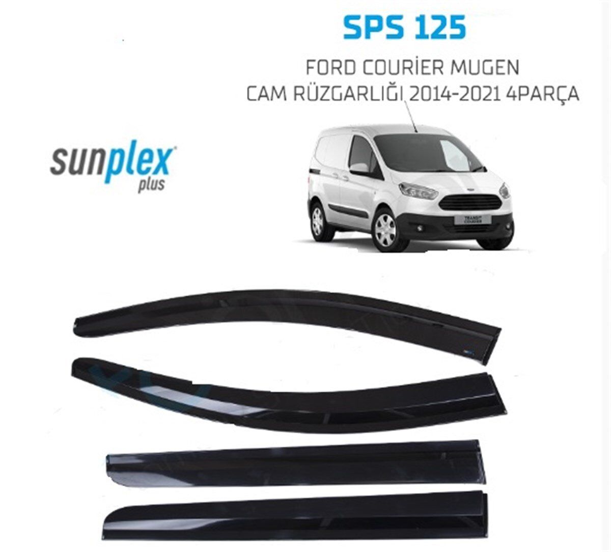 CAM RÜZGARLIK 4'LÜ FORD COURİER 2014-2021 KOD:SPS125