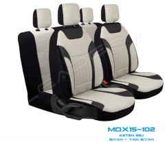 KOLTUK KILIFI KETEN EDİTİON FERMUARLI BEJ KOD:MDX15-102