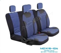 KOLTUK KILIFI KETEN EDİTİON FERMUARLI MAVİ KOD:MDX15-104