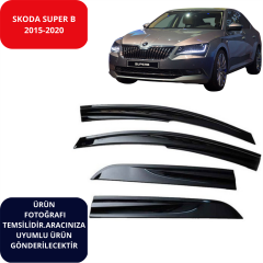 CAM RÜZGARLIK 4'LÜ SKODA SÜPER B 2015-2020 KOD:SPS116