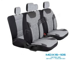 KOLTUK KILIFI KETEN EDİTİON FERMUARLI GRİ KOD:MDX15-105
