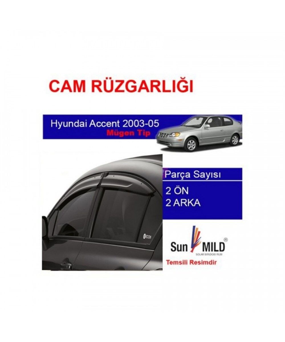 CAM RÜZGARLIK 4'LÜ ADMİRA ACCENT 2003-2005 KOD:1320709
