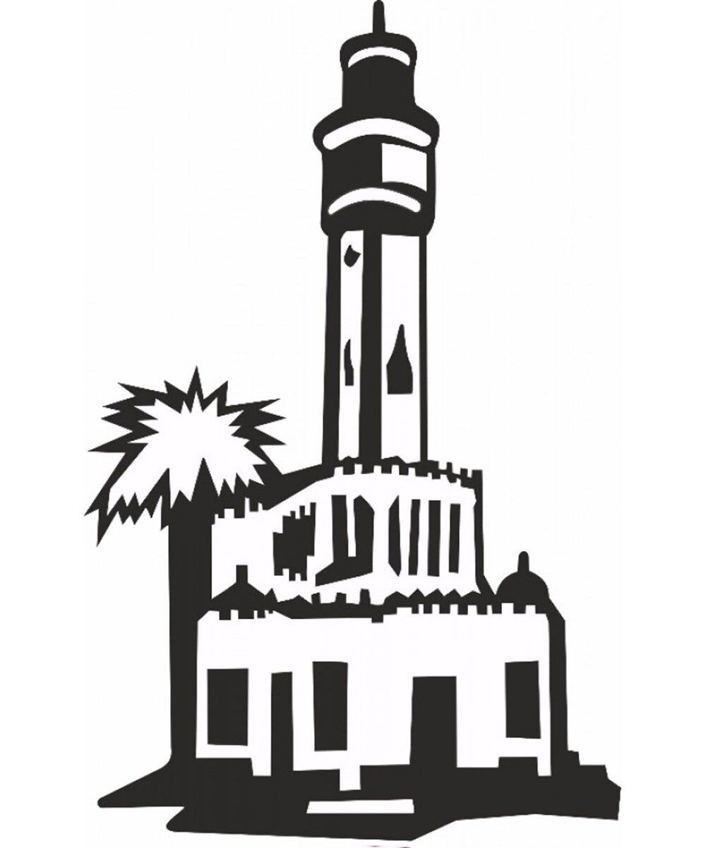 FOLYO İZMİR SAAT KULESİ 20X12CM SİYAH KOD:800501226