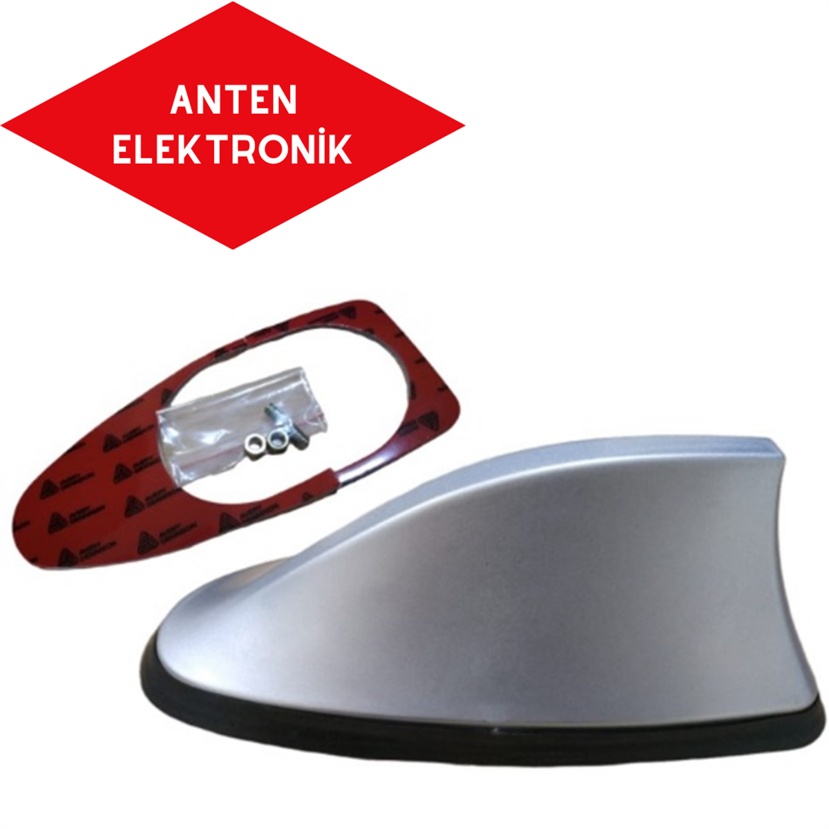 ANTEN BALİNA ELEKTRONİK GRİ SİLİKON TABAN KOD:4052