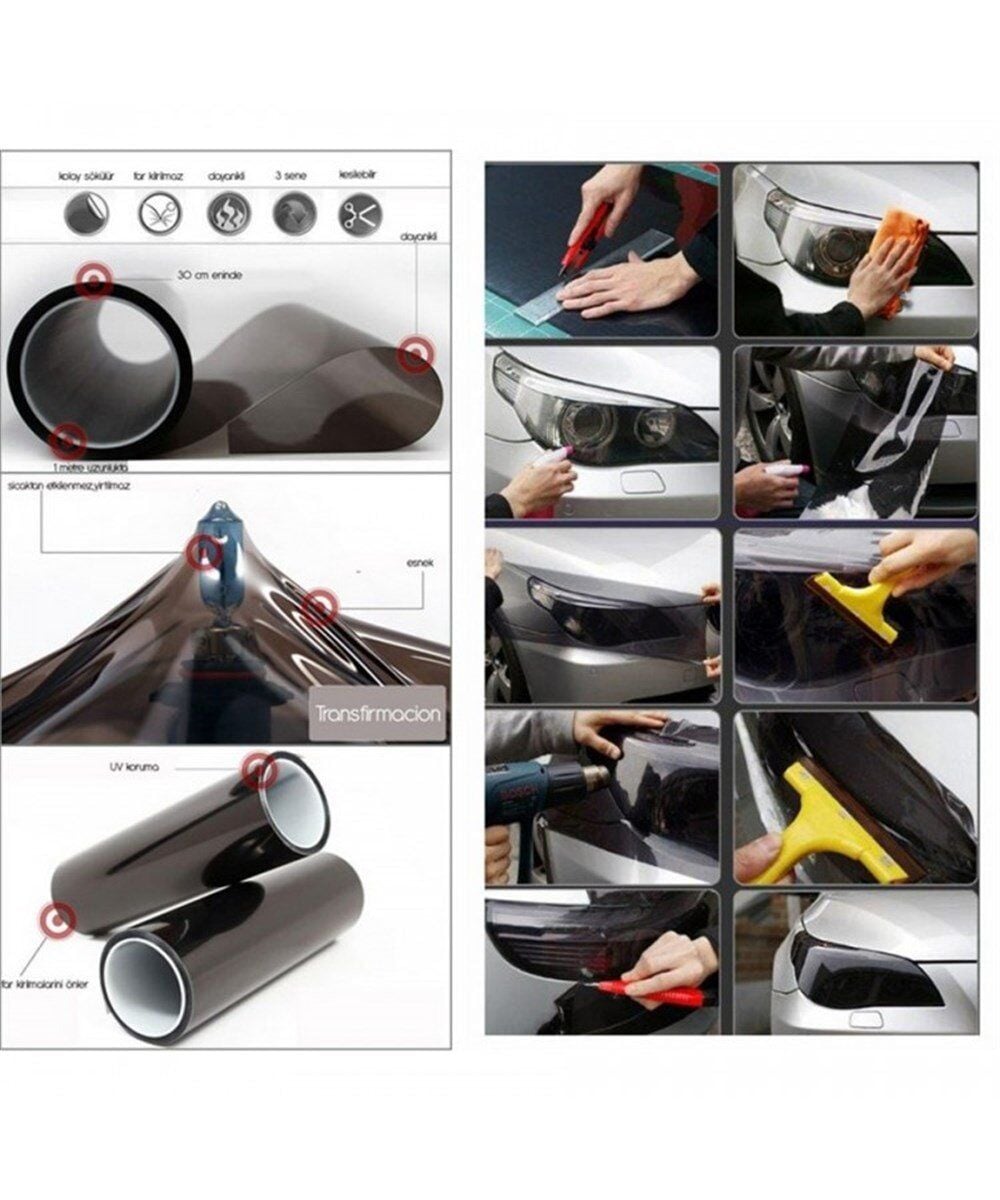 FAR FİLMİ 30CMX10MT SİYAH KOD:1190466