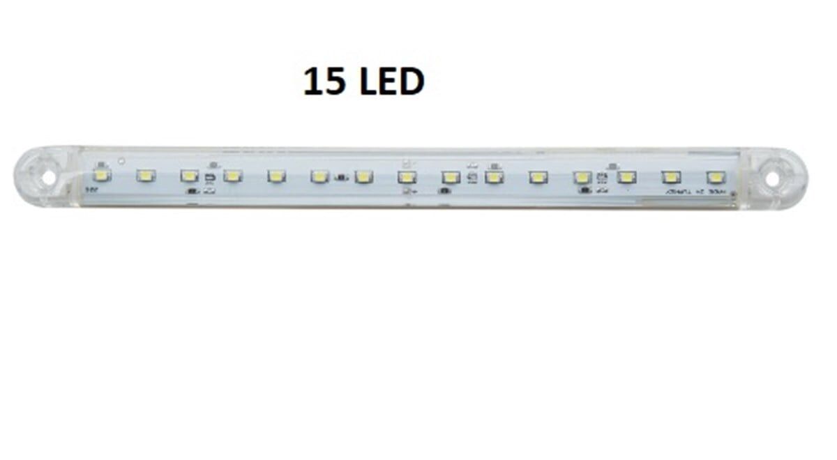 LAMBA DEKOR 15 LEDLİ UZUN BEYAZ 24 CM KOD:TH-1510