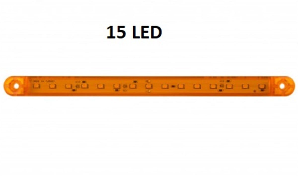 LAMBA DEKOR 15 LEDLİ UZUN SARI 24CM KOD:TH-1511
