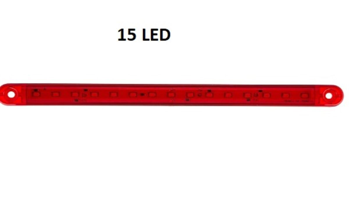 LAMBA DEKOR 15 LEDLİ UZUN KIRMIZI 24CM KOD:TH-1512