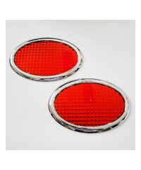 REFLEKTÖR ARMA OVAL KIRMIZI KROM ÇERÇEVELİ 2'Lİ SETKOD:5303010