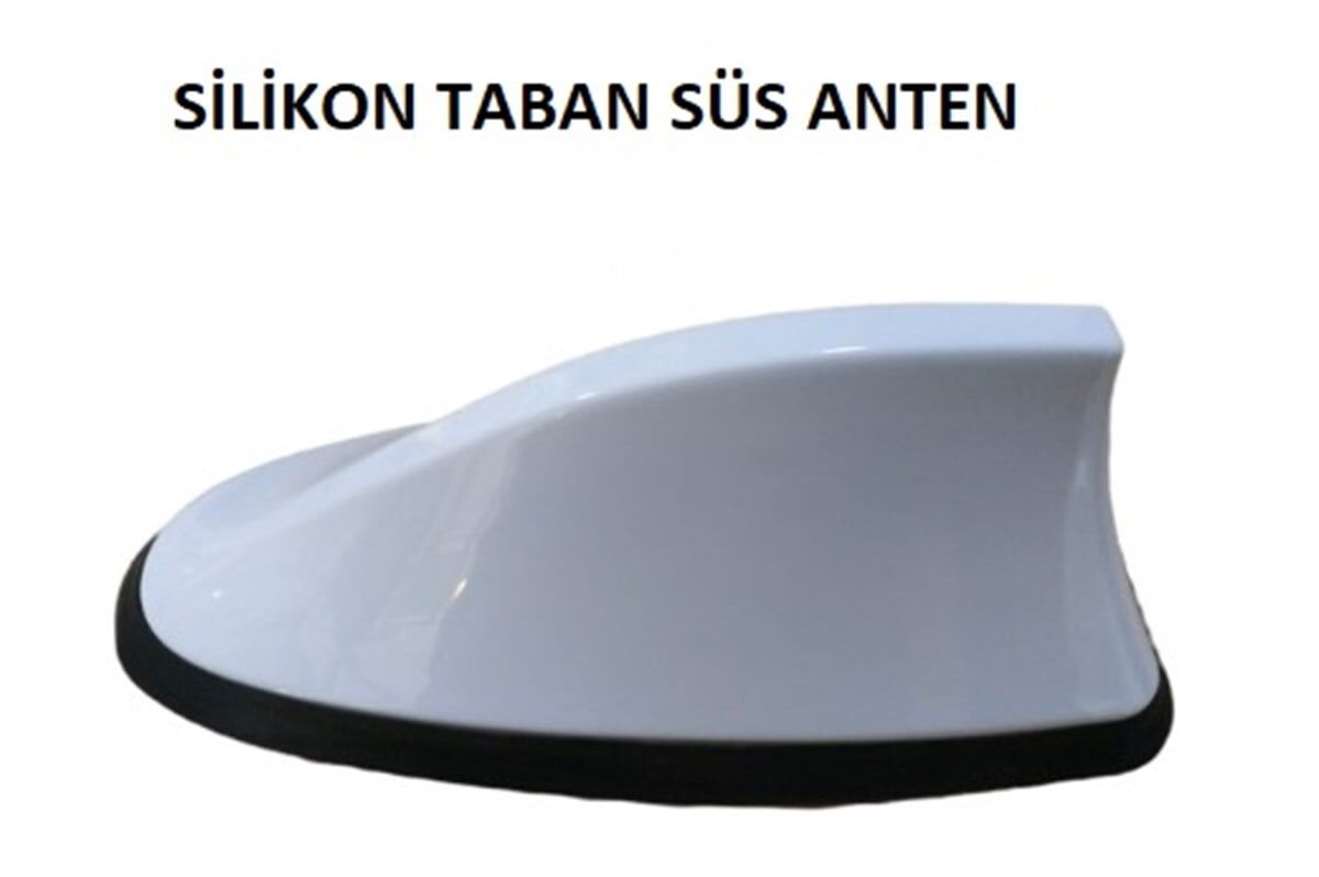 ANTEN BALİNA SÜS BEYAZ SİLİKON TABAN KOD:3051