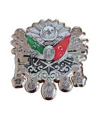 OSMANLI TUĞRASI KROMAJ PLASTİK RENKSİZ 11X12CM KOD:800501111