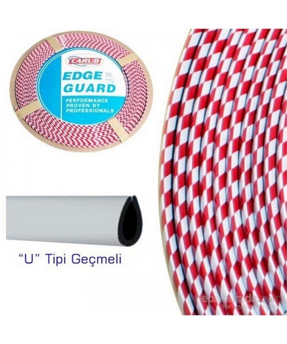 ELKAMET ÇITA DAMALI KIRMIZI-BEYAZ 15M KOD:1600621